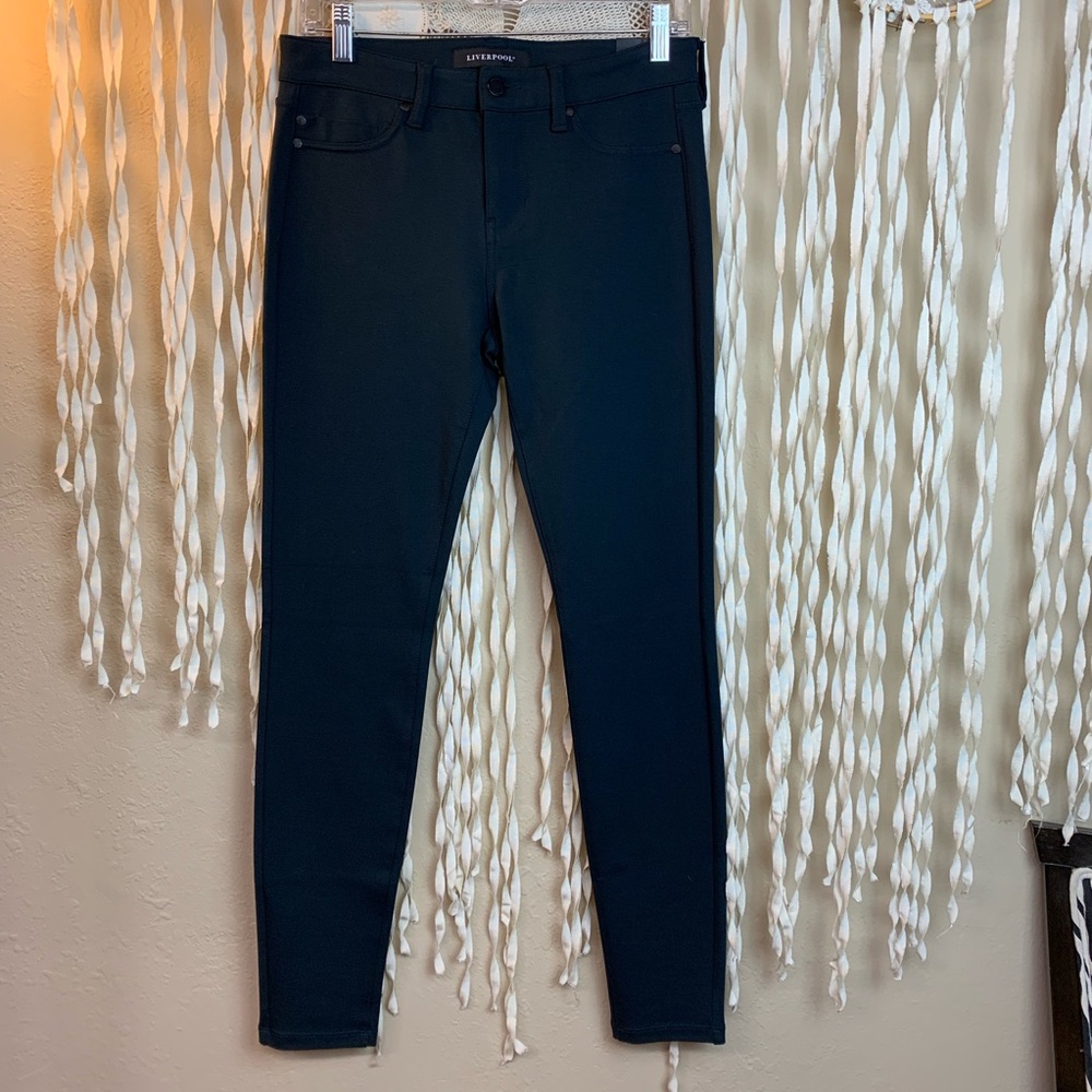 Liverpool Teal NWT Skinny Pants Dark Night 6/28